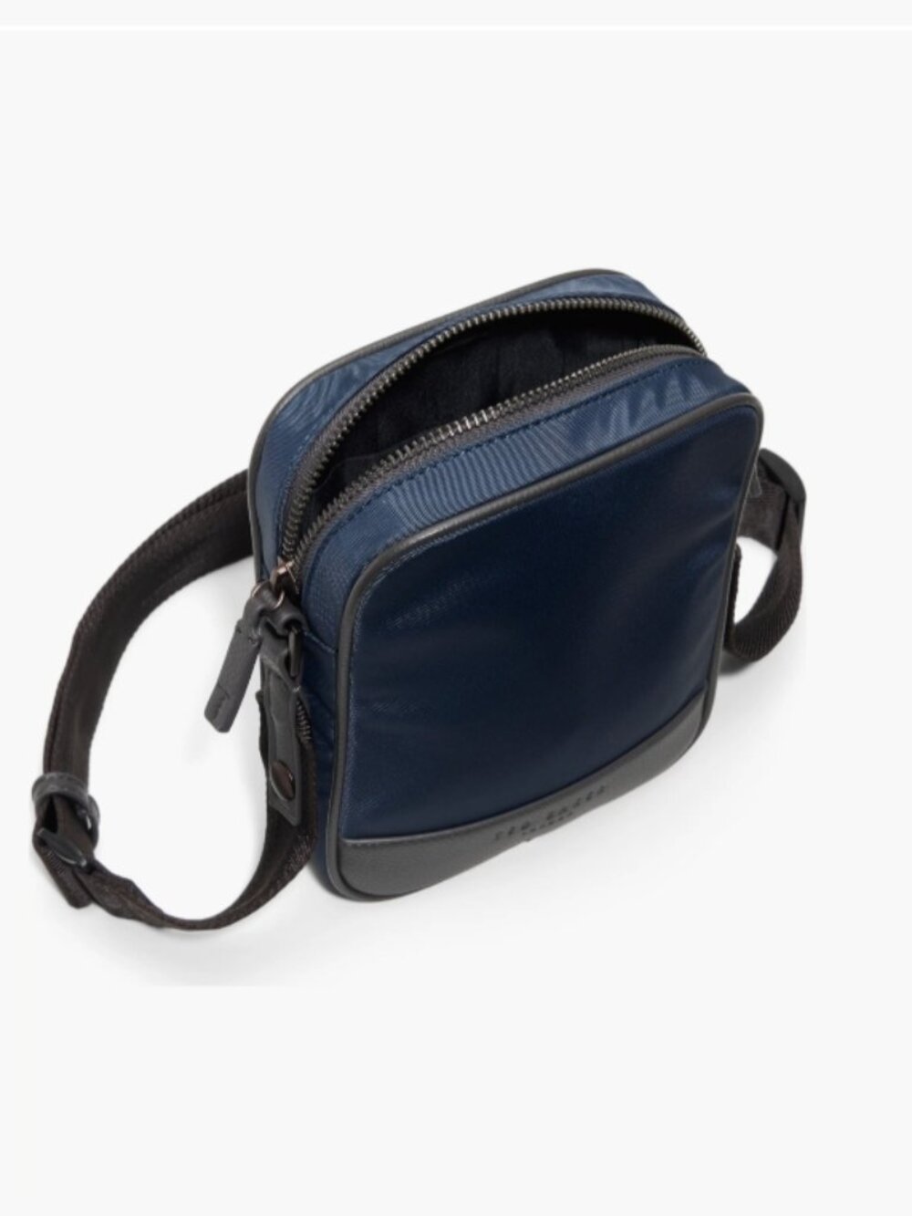 NWT Ted Baker London Fairford Sling Crossbody Bag (Navy Nylon/Black Coffee) - Picture 3 of 6